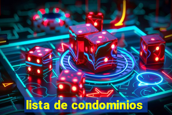 lista de condominios